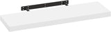 Zwevende wandplank – Blinde bevestiging – Wit of zwart – 25 tot 120 cm
