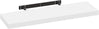 Zwevende wandplank – Blinde bevestiging – Wit of zwart – 25 tot 120 cm