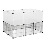 EUGAD Pet Playpen for Rabbits Small Animals Cats Kennel Puppies House Kitten Space Dogs Guinea Cages Outdoor Exercise Training