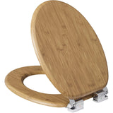 Universal MDF O-Shaped Toilet Lid Toilet Seat with Soft Close 360° Adjustable Hinges Suitable for Bathroom