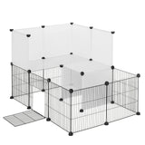 EUGAD Pet Playpen for Rabbits Small Animals Cats Kennel Puppies House Kitten Space Dogs Guinea Cages Outdoor Exercise Training
