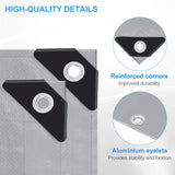 WOLTU Heavy-Duty Waterproof Tarpaulin UV/Weather-Resistant Cover with Metal Eyelets for Cars Pool Garden Wood Outdoor Rain Cover
