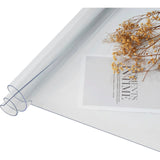 Table Cover Transparent PVC Tablecloth Table Protector Rectangular Protective Film Waterproof Heat Resistant Washable
