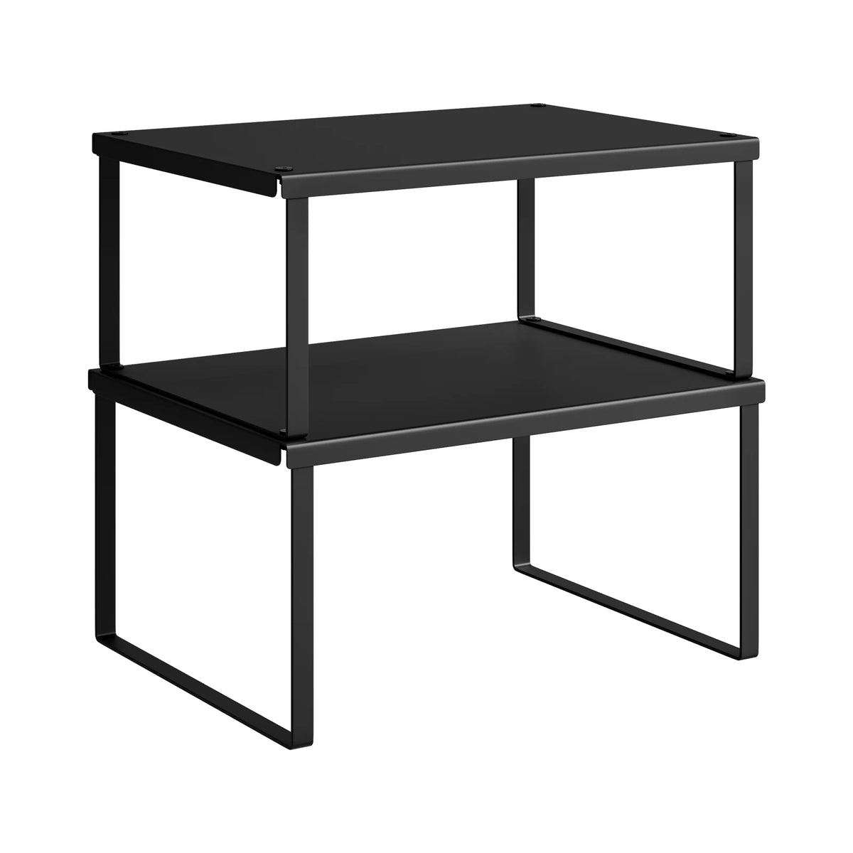 WOLTU 2PCS/Set Extendable Spice Rack Stackable Adjustable Kitchen Organizer for Utensils Countertop Metal Storage Rack for Fridge Household