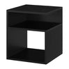 Nachtkastje met 2 open vakken – 35 x 41 x 35 cm – Wit, zwart of Light Oak