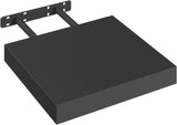 Zwevende wandplank – Blinde bevestiging – Wit of zwart – 25 tot 120 cm