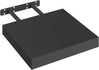 Zwevende wandplank – Blinde bevestiging – Wit of zwart – 25 tot 120 cm
