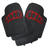 Universal 4PCS Rubber Car Mats Floor Mats Carpet Waterproof Non-Slip