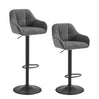 WOLTU 2PCS/Set Height-Adjustable Bar Stools Bistro Counter Stool with Rotable Padded Footrest Chenille Cord Kitchen Chairs