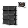 Modulaire schoenenkast – Transparante deurtjes – Zwart of wit – 60, 90 of 120 cm hoog