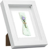 EUGAD 3D Photo Frame Glass Wall Wooden Photo Frame with Mount Paper for Collage Decorative Wall Background