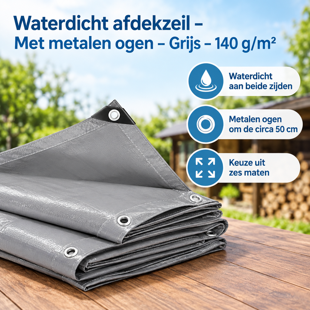 Praktische toepassing en keuzehulp voor afdekzeil waterdicht