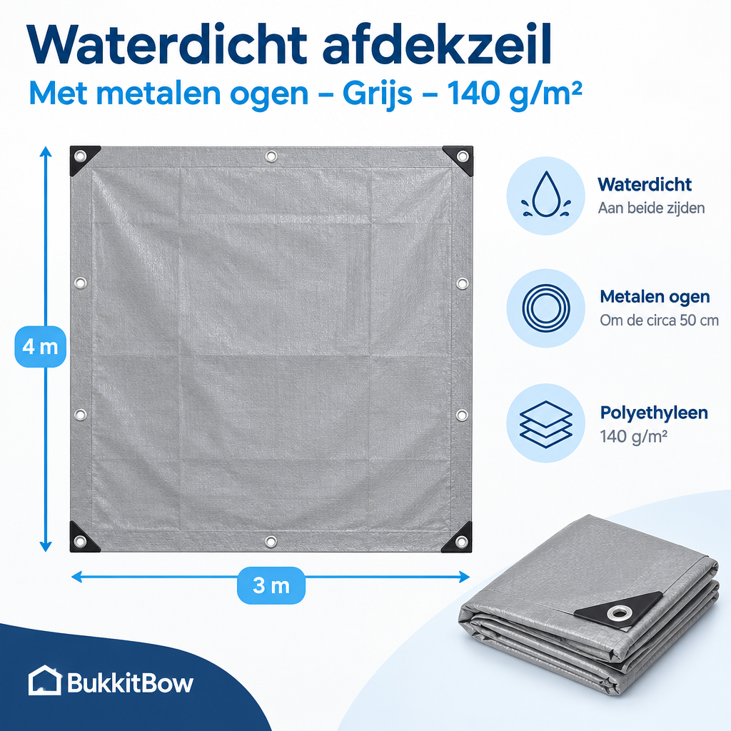 Afmetingen en productspecificaties van afdekzeil waterdicht