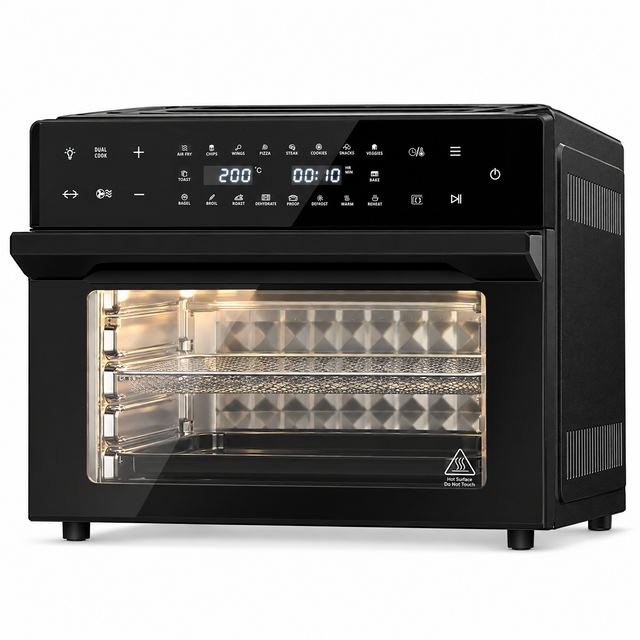 airfryer oven 30 liter productfoto op neutrale achtergrond