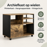 Overzicht van archiefkast op wielen met de belangrijkste productvoordelen