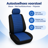 Overzicht van autostoelhoes voorstoel met de belangrijkste productvoordelen