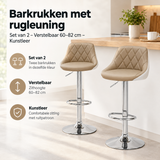 Praktische toepassing en keuzehulp voor barkrukken met rugleuning