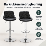 Overzicht van barkrukken met rugleuning met de belangrijkste productvoordelen