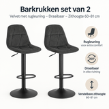 Belangrijkste voordelen en eigenschappen van barkrukken set van 2