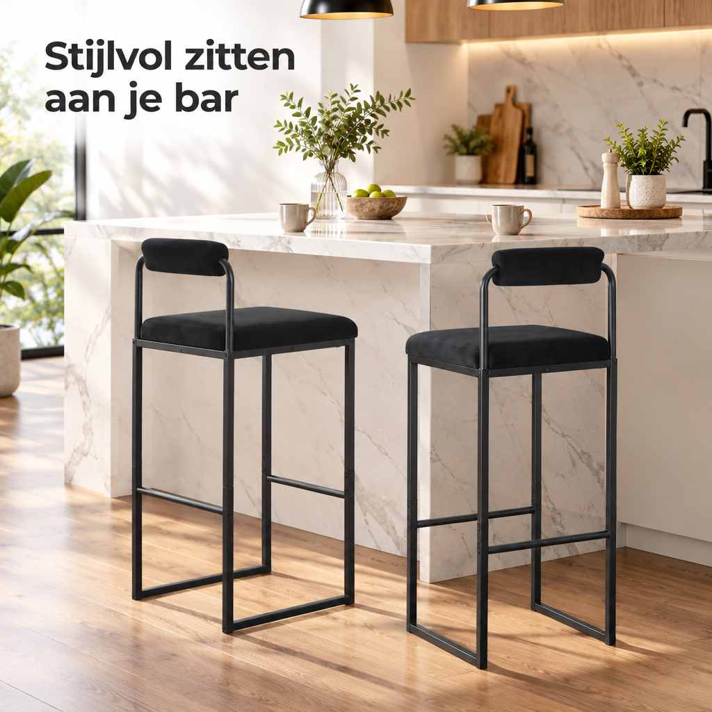barkrukken set van 2 in gebruik in een passende praktijksituatie