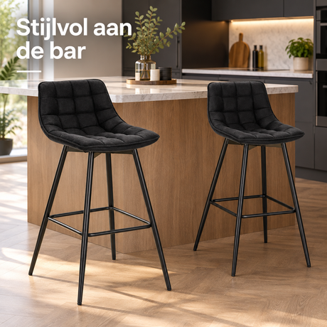 barkrukken set van 2 in gebruik in een passende praktijksituatie