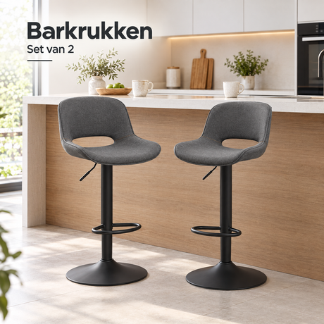 barkrukken set van 2 in gebruik in een passende praktijksituatie