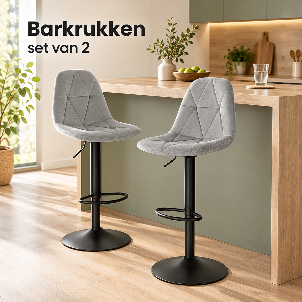 barkrukken set van 2 in gebruik in een passende praktijksituatie