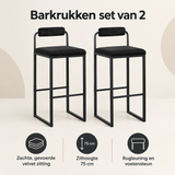 Overzicht van barkrukken set van 2 met de belangrijkste productvoordelen