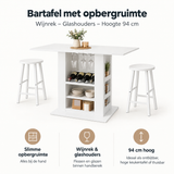 Belangrijkste voordelen en eigenschappen van bartafel met opbergruimte