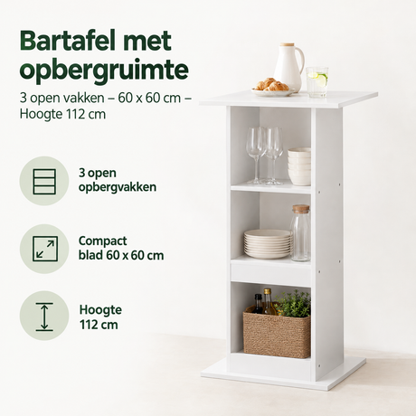 Belangrijkste voordelen en eigenschappen van bartafel met opbergruimte