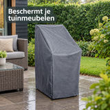 beschermhoes tuinmeubelen in gebruik in een passende praktijksituatie
