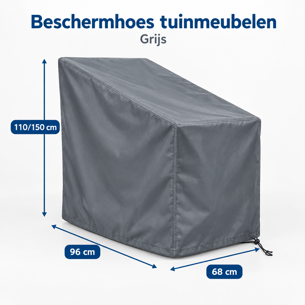 Afmetingen en productspecificaties van beschermhoes tuinmeubelen