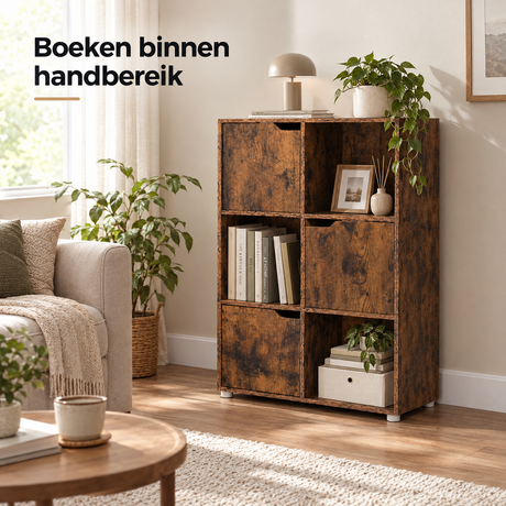 boekenkast met deurtjes in gebruik in een passende praktijksituatie