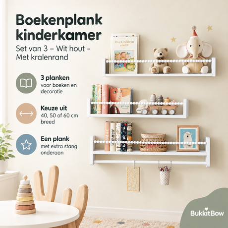 Praktische toepassing en keuzehulp voor boekenplank kinderkamer