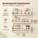 Afmetingen en productspecificaties van boekenplank kinderkamer