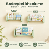 Afmetingen en productspecificaties van boekenplank kinderkamer
