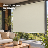 buitenrolgordijn in gebruik in een passende praktijksituatie