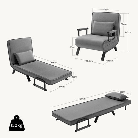 Verstelbare en opvouwbare BukkitBow 3-in-1 ligstoel met comfortabele zitting en stevige frame voor ontspanning.