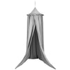 BukkitBow baby/kinder klamboe in grijs, roze en wit, 230 cm hoog, 60 cm diameter, lichte stof van 85 g/m².