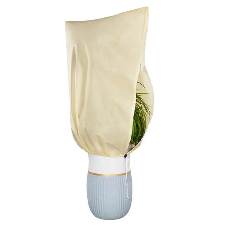 BukkitBow beschermingshoes voor tuinplanten, wintergewas, creme/wit, extra stevig materiaal, plantbescherming voor de winter.