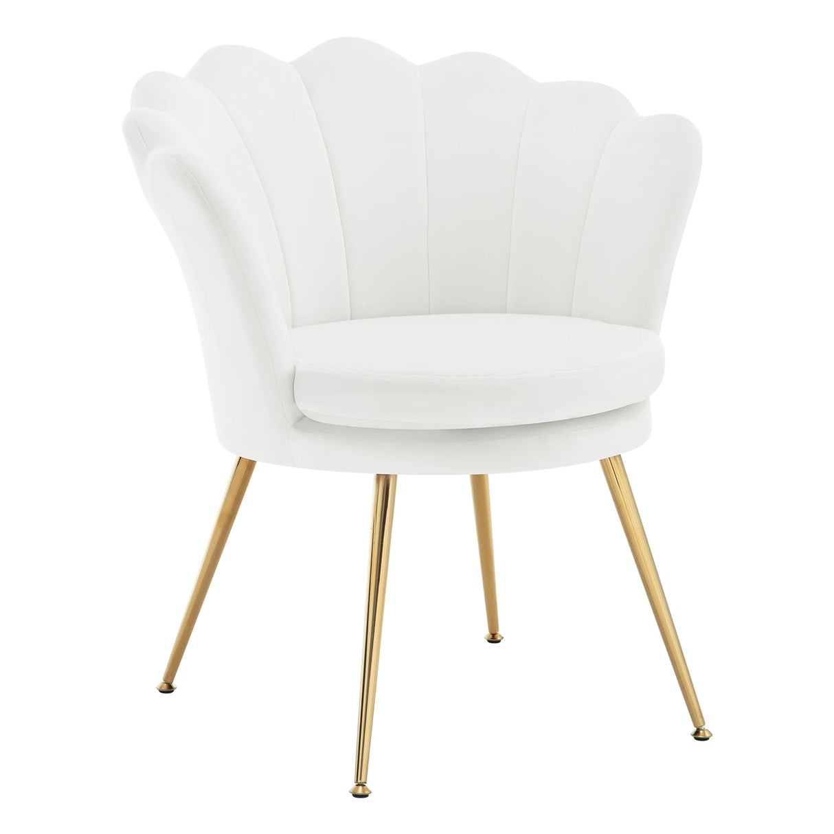 Velvet bloemvormige fauteuil van BukkitBow met zwarte metalen poten, comfortabele en stijlvolle zitmeubel voor in huis