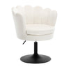 Velvet make-up stoel in bloemvorm van BukkitBow, verstelbaar en draaibaar met zachte velvet bekleding.