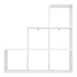 BukkitBow - Boekenkast met 3 Niveaus - 6 Vakken Trapkast