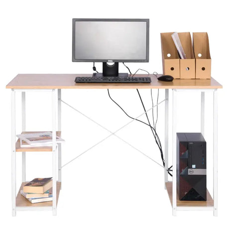 BukkitBow - Bureau - Licht Eikenhout en Stalen Structuur