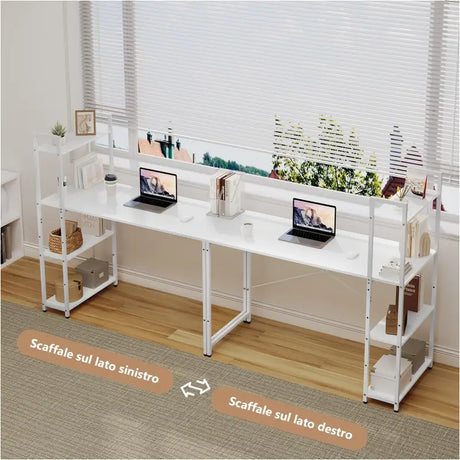BukkitBow bureau met houten en metalen planken, verstelbare zijplank, afmetingen 120x50x120 cm, draagvermogen 50 kg.