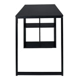 BukkitBow bureau met vakkenkast, spaanplaat tafelblad en metalen frame, 120x60cm werkstation voor thuis of kantoor
