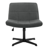 BukkitBow bureaustoel met hoogteverstelling, brede zitting en fluwelen of corduroy bekleding, comfortabel en stijlvol voor kantoor.