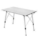 BukkitBow campingtafel van aluminium, verstelbare hoogte, lichtgewicht, inclusief draagtas, 120x68,5x59/78,5 cm, tot 15kg.