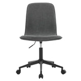 BukkitBow comfortabele bureaustoel met zachte badstof bekleding, verstelbare hoogte en ergonomisch ontwerp voor comfortabel werken.