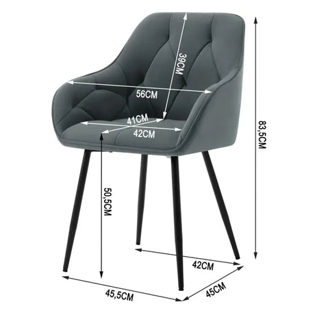 BukkitBow eetkamerstoel met ergonomisch ontwerp, stevige constructie en comfortabele zitting, afmetingen 56x53x83,5cm.